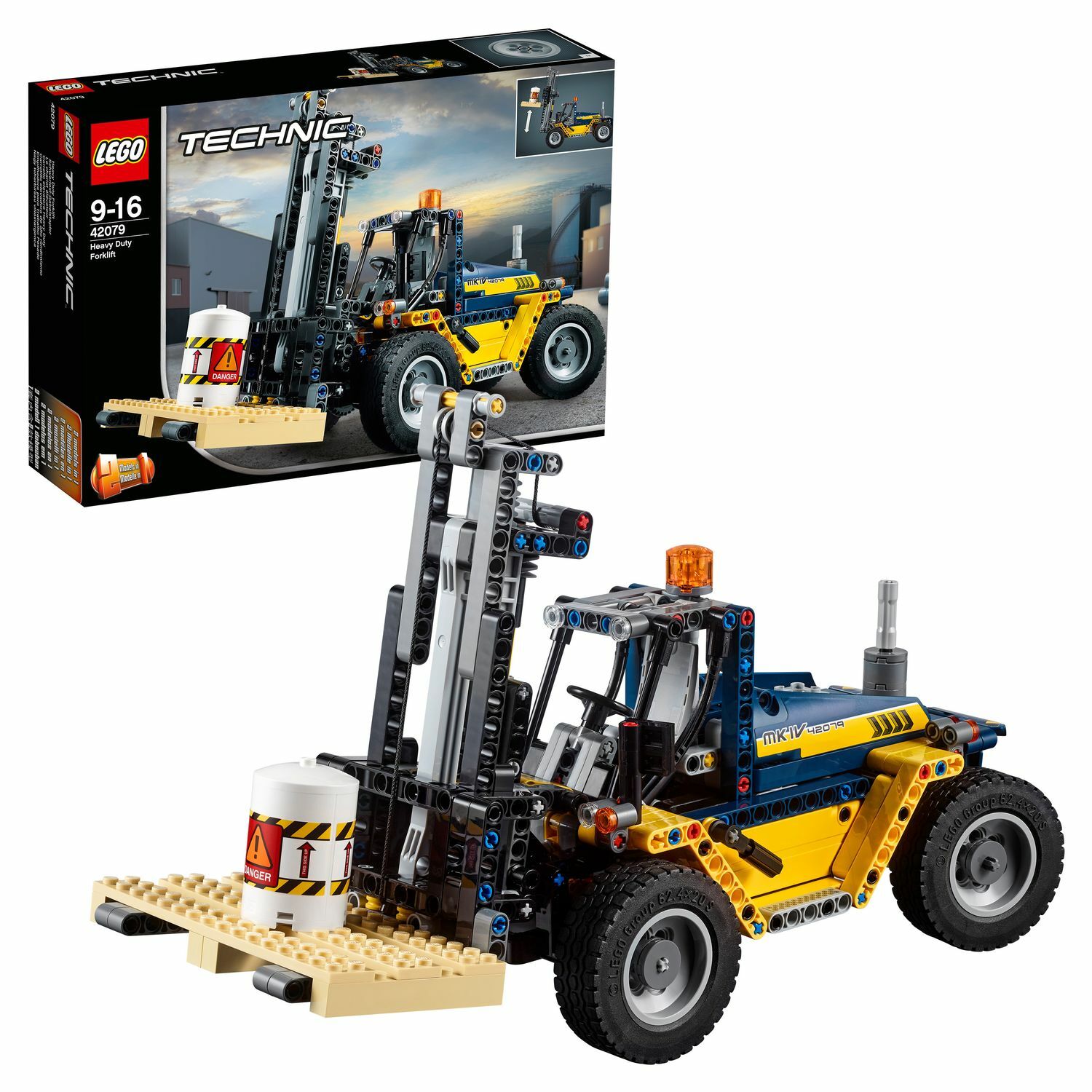 Конструктор LEGO Technic Сверхмощный вилочный погрузчик 42079 - фото 1