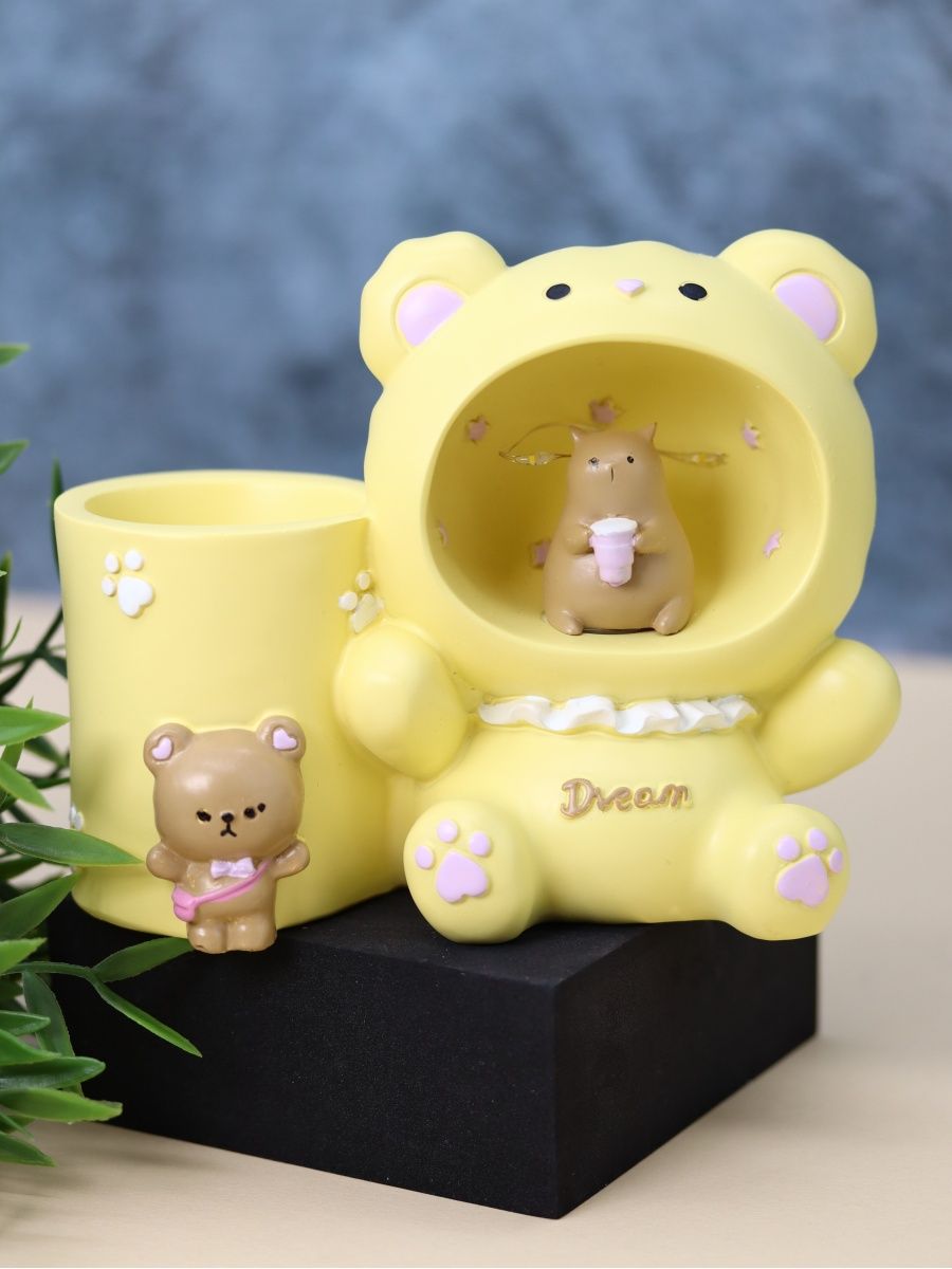 Ночник-подставка iLikeGift для канцелярских принадлежностей Dream bear yellow - фото 1