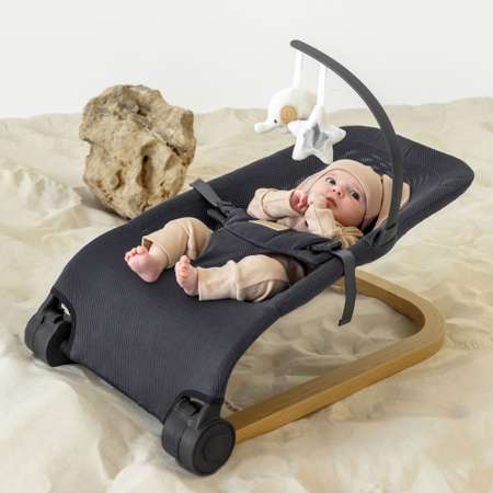 Детский шезлонг AmaroBaby Baby relax черный