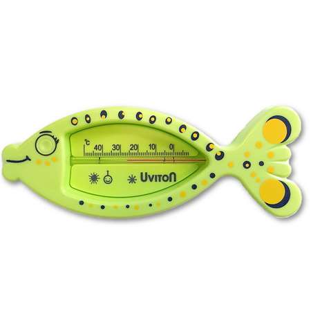 Термометр для воды Uviton для купания новрожденных арт Рыбка салатовая