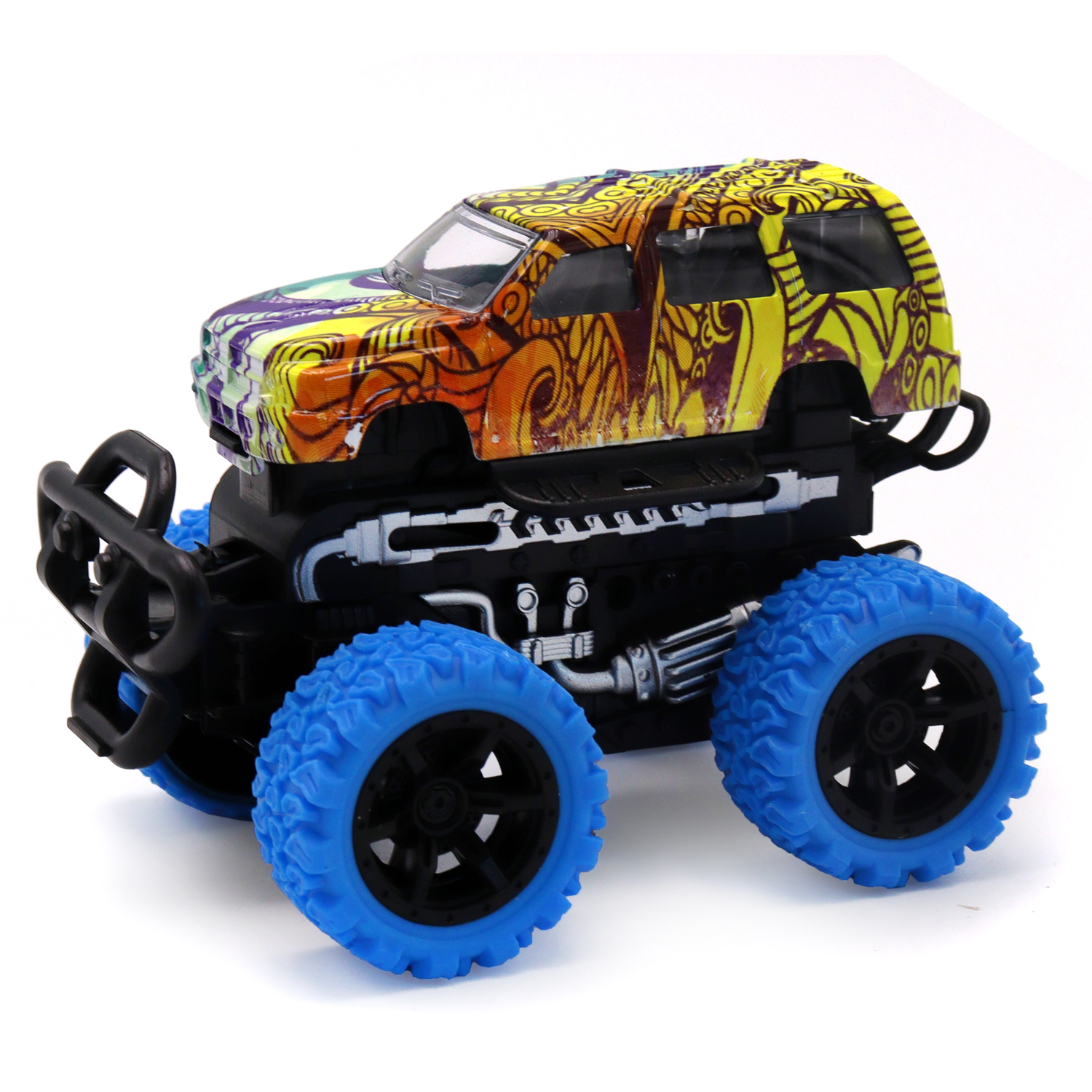 Машинка Funky Toys Пожарная с синими колесами FT8487-1 FT8487-1 - фото 1