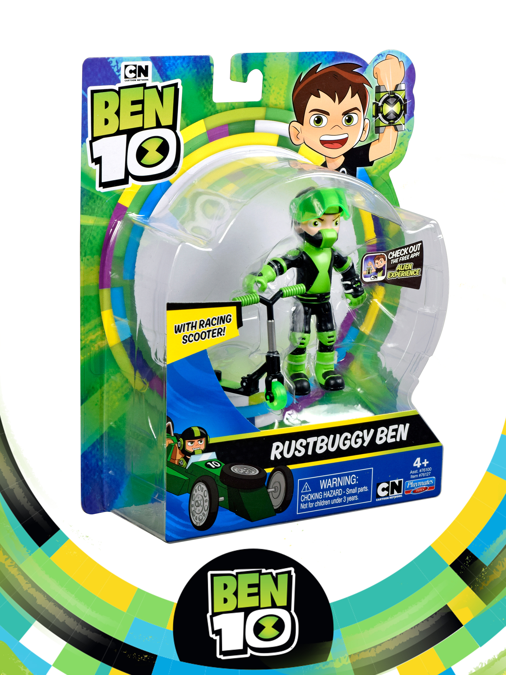 Фигурка Ben10 Бен на самокате 10 см - фото 6