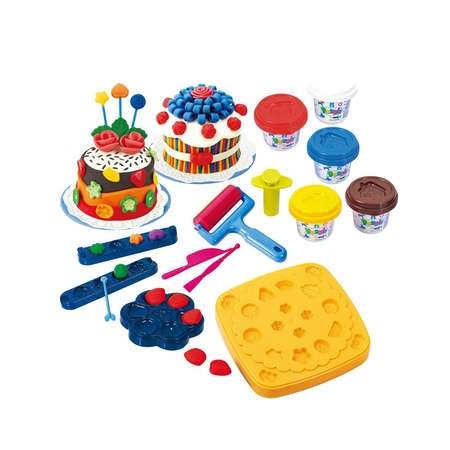 Набор с пластилином Playgo Праздничный торт