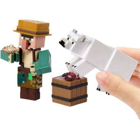 Игровой набор Minecraft Рыбак и Белый медведь