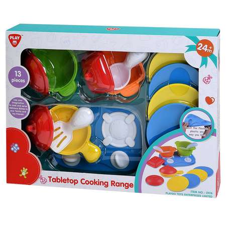 Набор игровой Playgo Плита с посудой 13 предметов