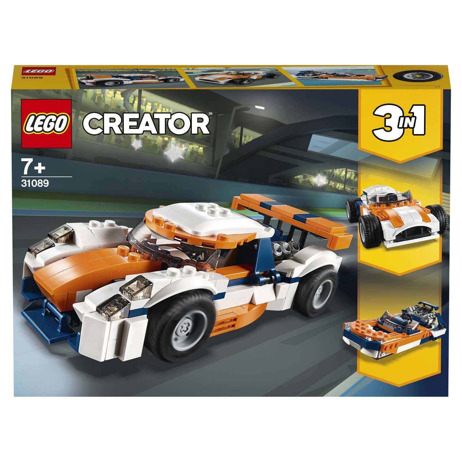 Конструктор LEGO Creator Гоночный автомобиль Оранжевый 31089 - фото 2