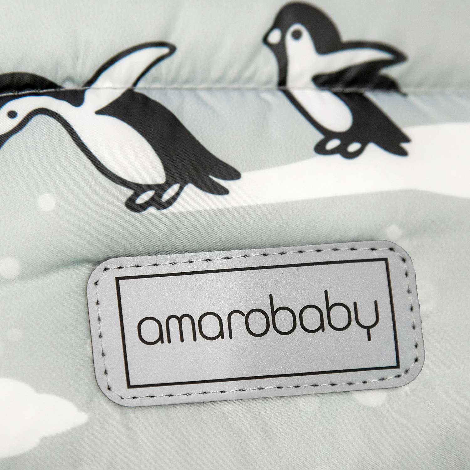 Конверт Amarobaby Snowy Baby Пингвины Серый - фото 6