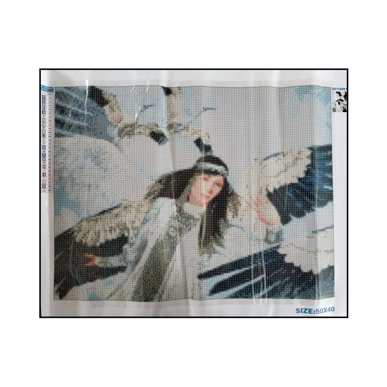 Алмазная мозаика Seichi Якутская девушка 40х50 см - фото 3