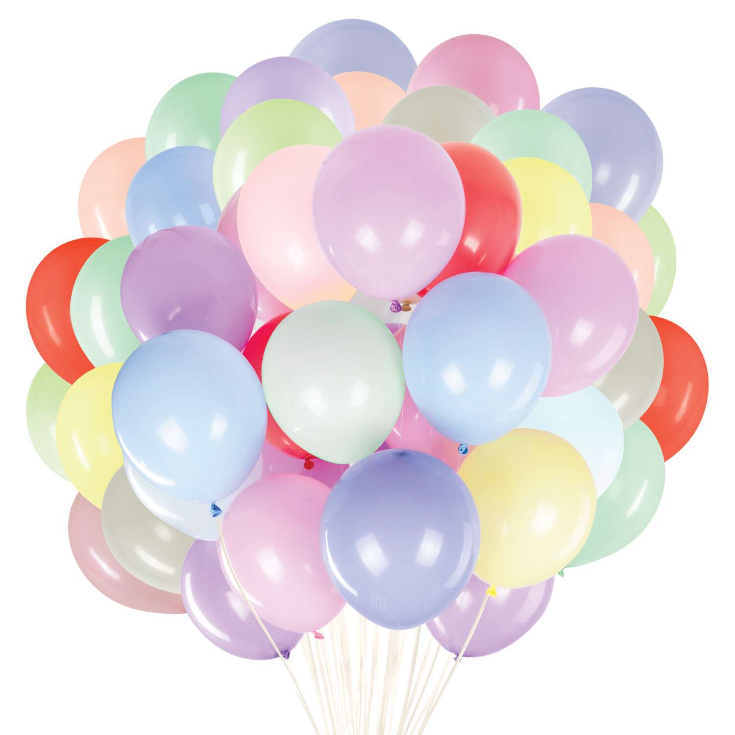 Шары воздушные Brauberg Набор 100 шт пастельные цвета для фотозоны на день рождения - фото 2