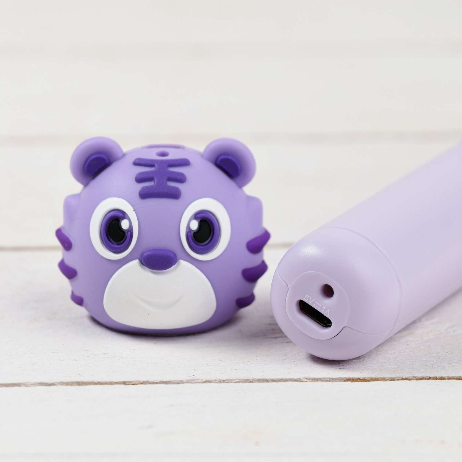 3D ручка Sima-Land Тигрёнок работа с пластиком PLA USB кабель питания фиолетовая - фото 5