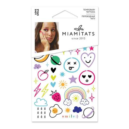 Переводные тату mini MIAMITATS Love Smile