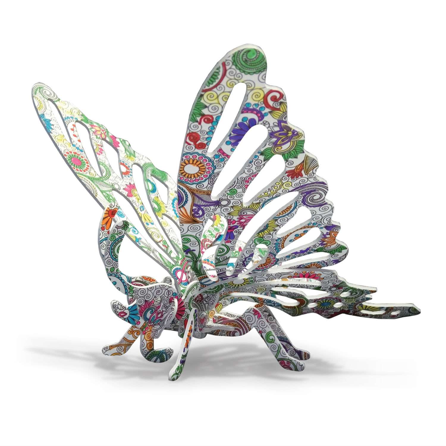 Пазл ORIGAMI 3D Арттерапия Бабочка для раскрашивания - фото 2