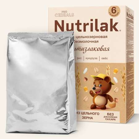 Каша безмолочная Nutrilak Premium Procereals мультизлаковая 200г с 6месяцев