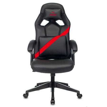 Кресло компьютерное Бюрократ Zombie DRIVER черный/красный