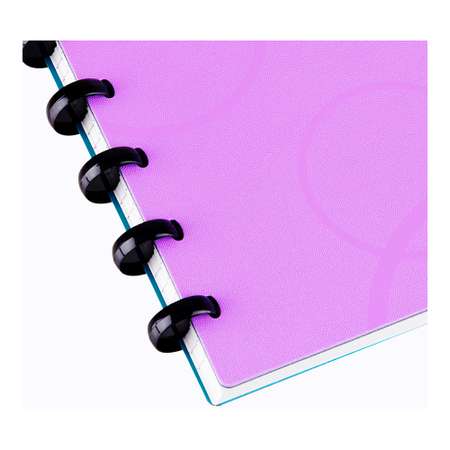 Бизнес-тетрадь BERLINGO Eclipse с заменой блока 80г/м2 пластиковая обложка линейка-закладка фиолетовая