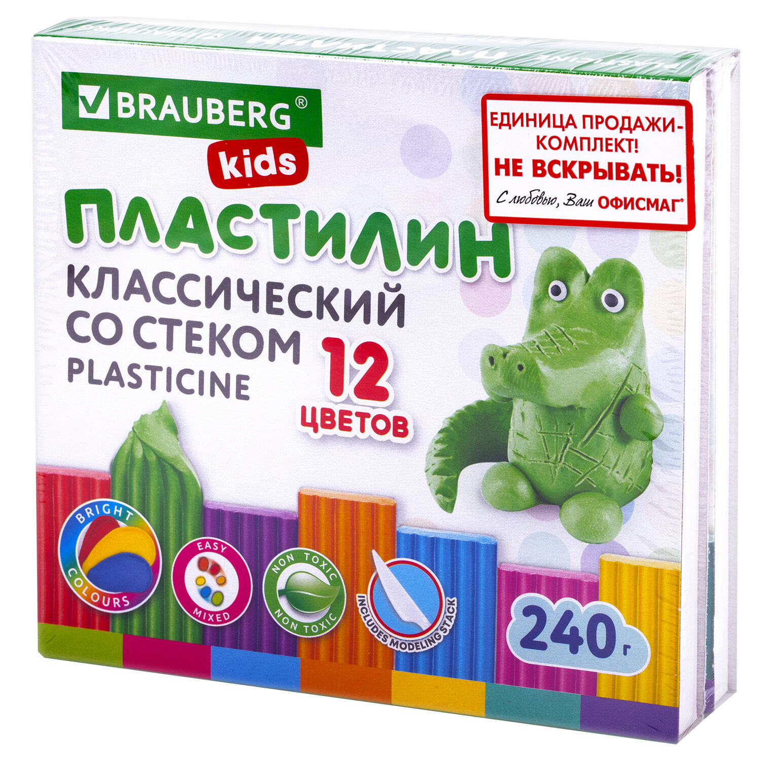 Пластилин Brauberg для лепки 2 набора классический и воздушный восковой мягкий - фото 3