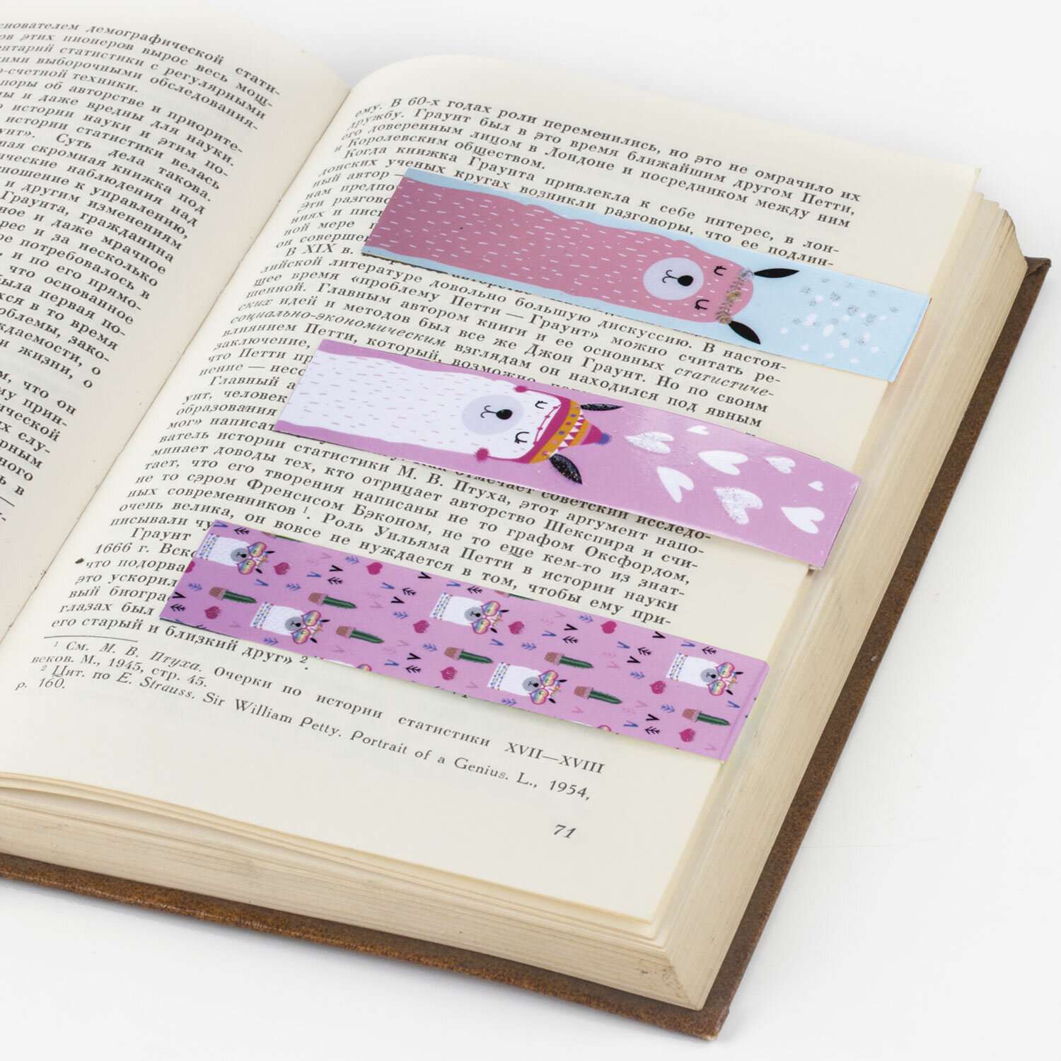 Закладки магнитные Юнландия для книг учебников и тетрадей Ламы - фото 6