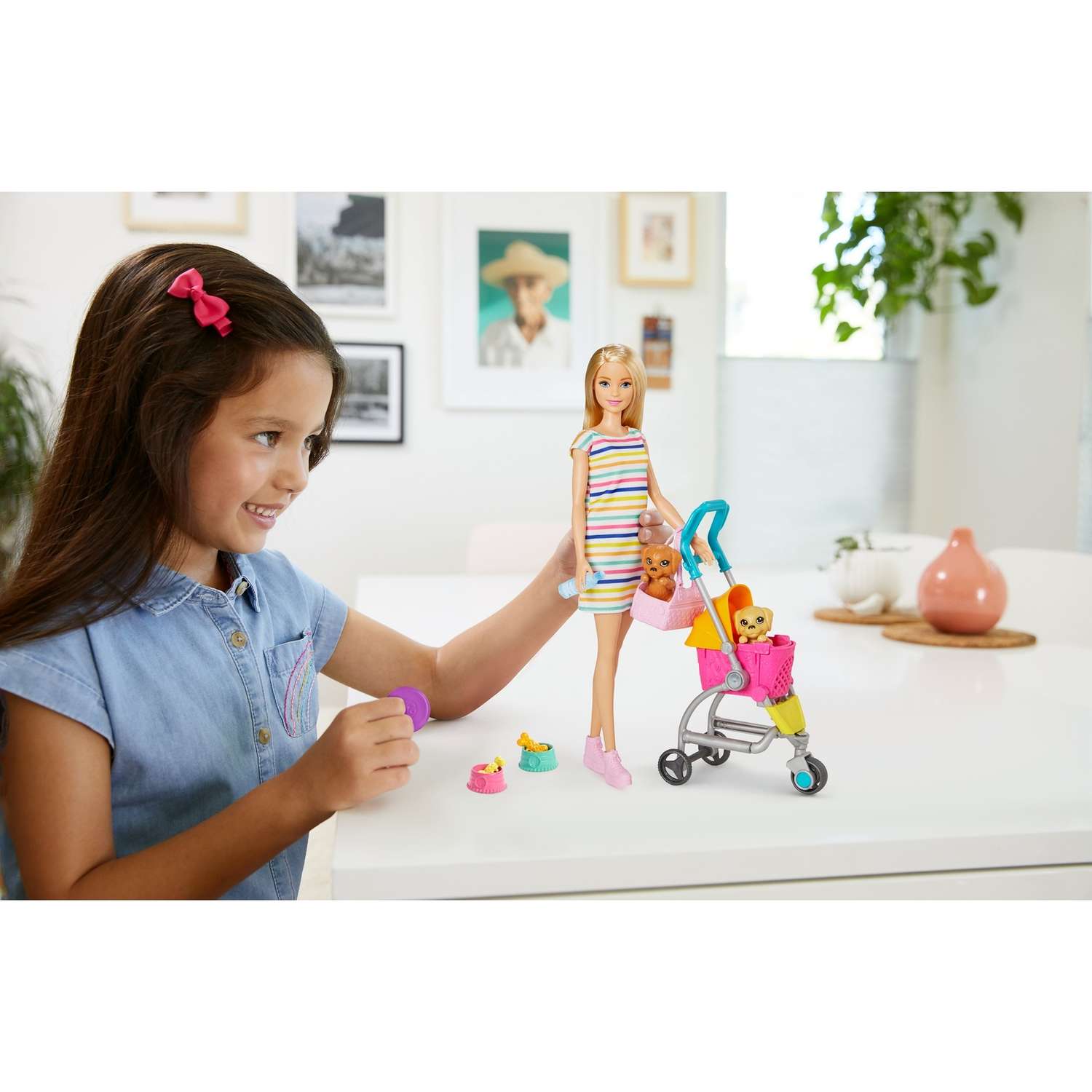 Кукла Barbie с щенком в коляске GHV92 GHV92 - фото 8