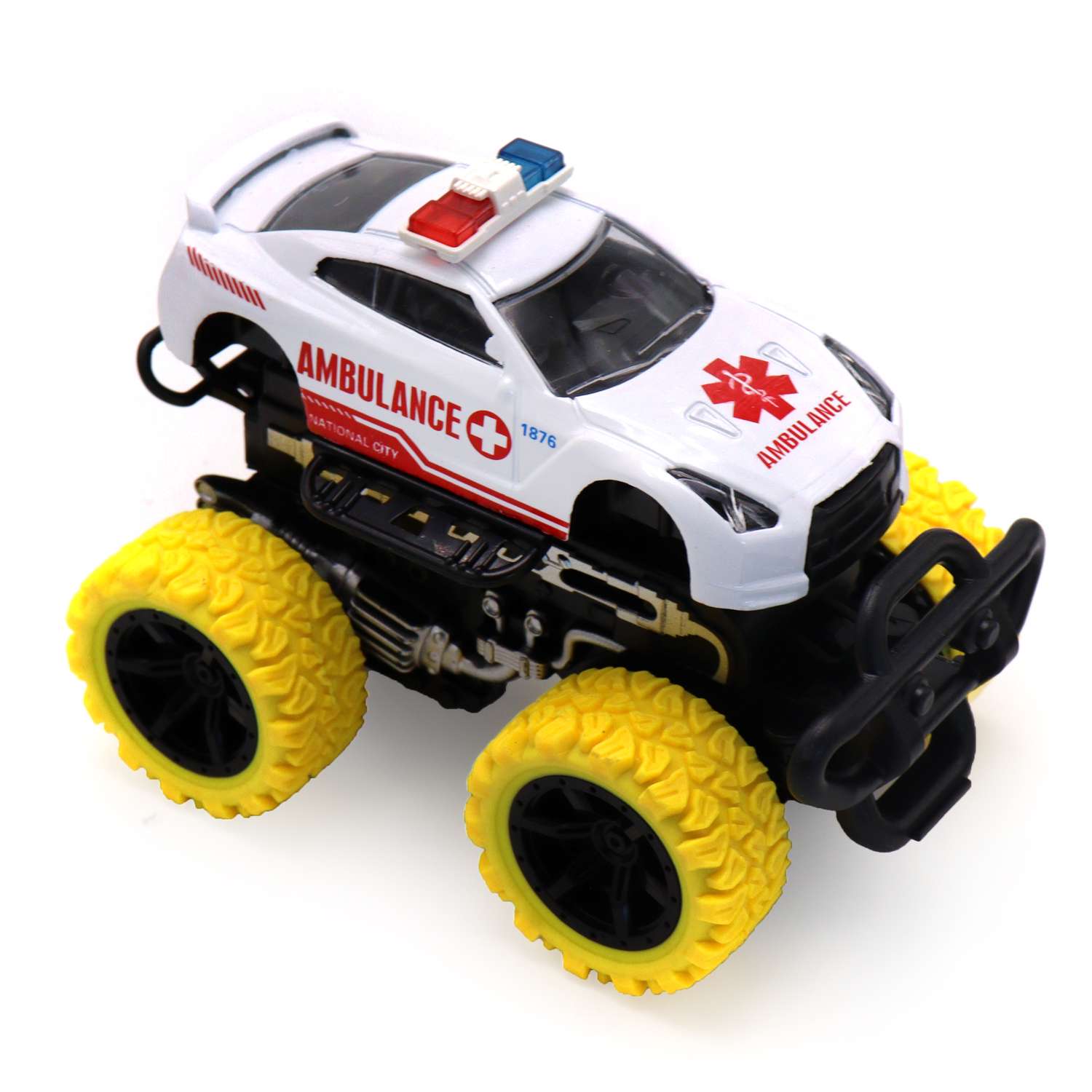 Скорая помощь Funky Toys желтый FT8486-3 - фото 2