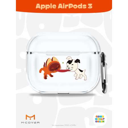 Силиконовый чехол Mcover для Apple AirPods 3 с карабином Середина сосиски