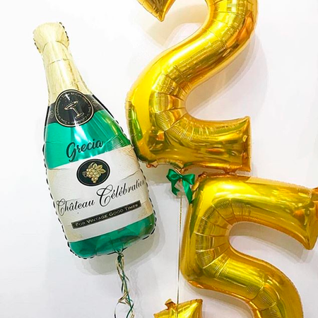 Воздушный шар Falali фигурный Бутылка шампанского 61 см