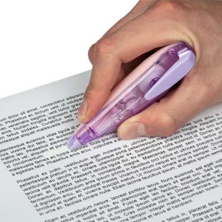 Корректирующая лента Attache 5mmx6m форма ручки с зажимом белый ассорти 4 шт
