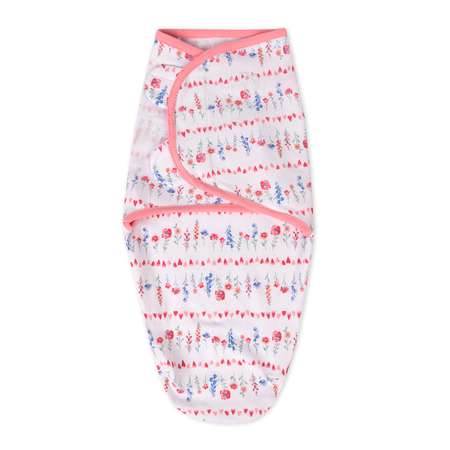 Конверт для пеленания Summer Infant SwaddleMe Цветочки на липучке SM Розовый