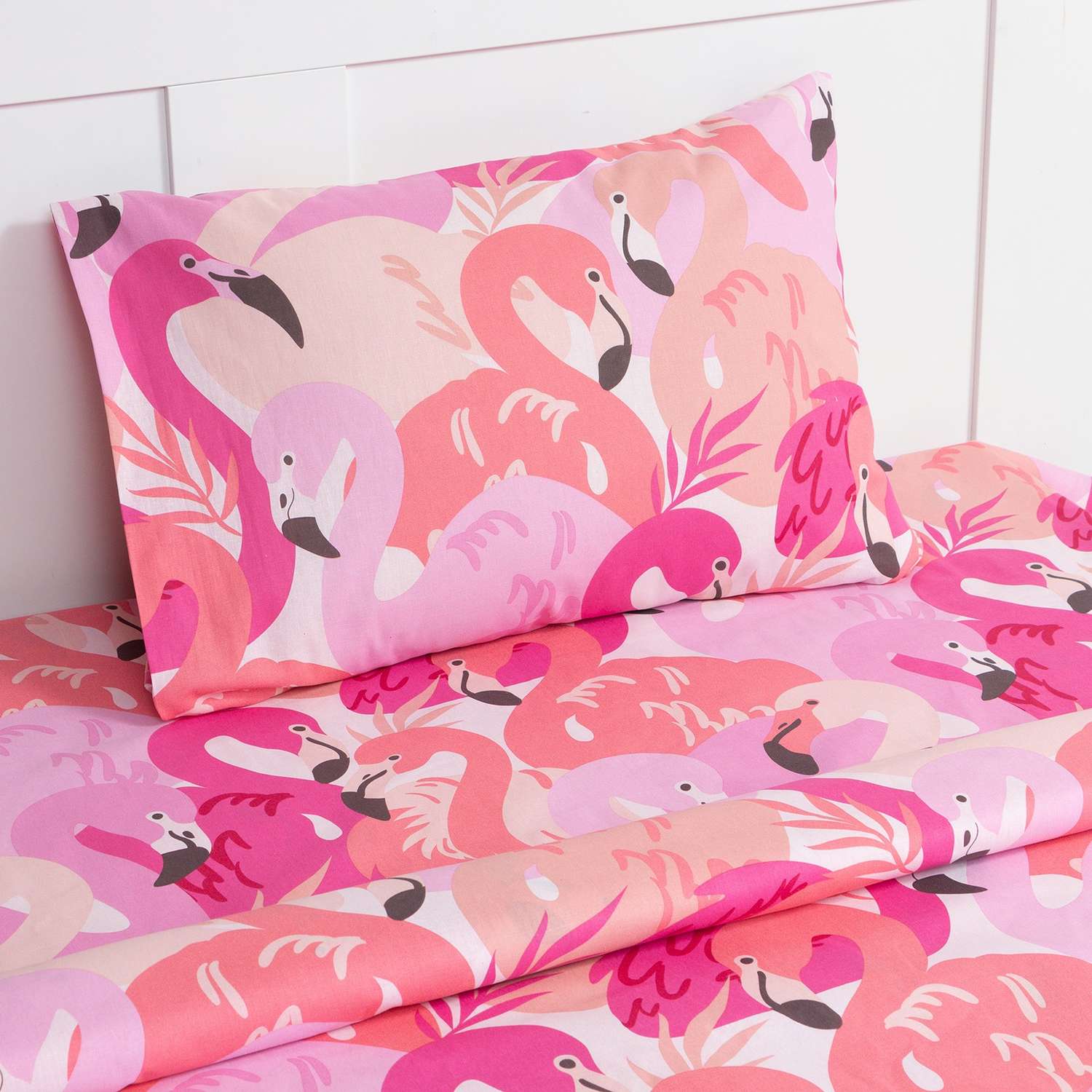 Комплект постельного белья Этель Flamingo garden полутороспальный 3 предмета - фото 2