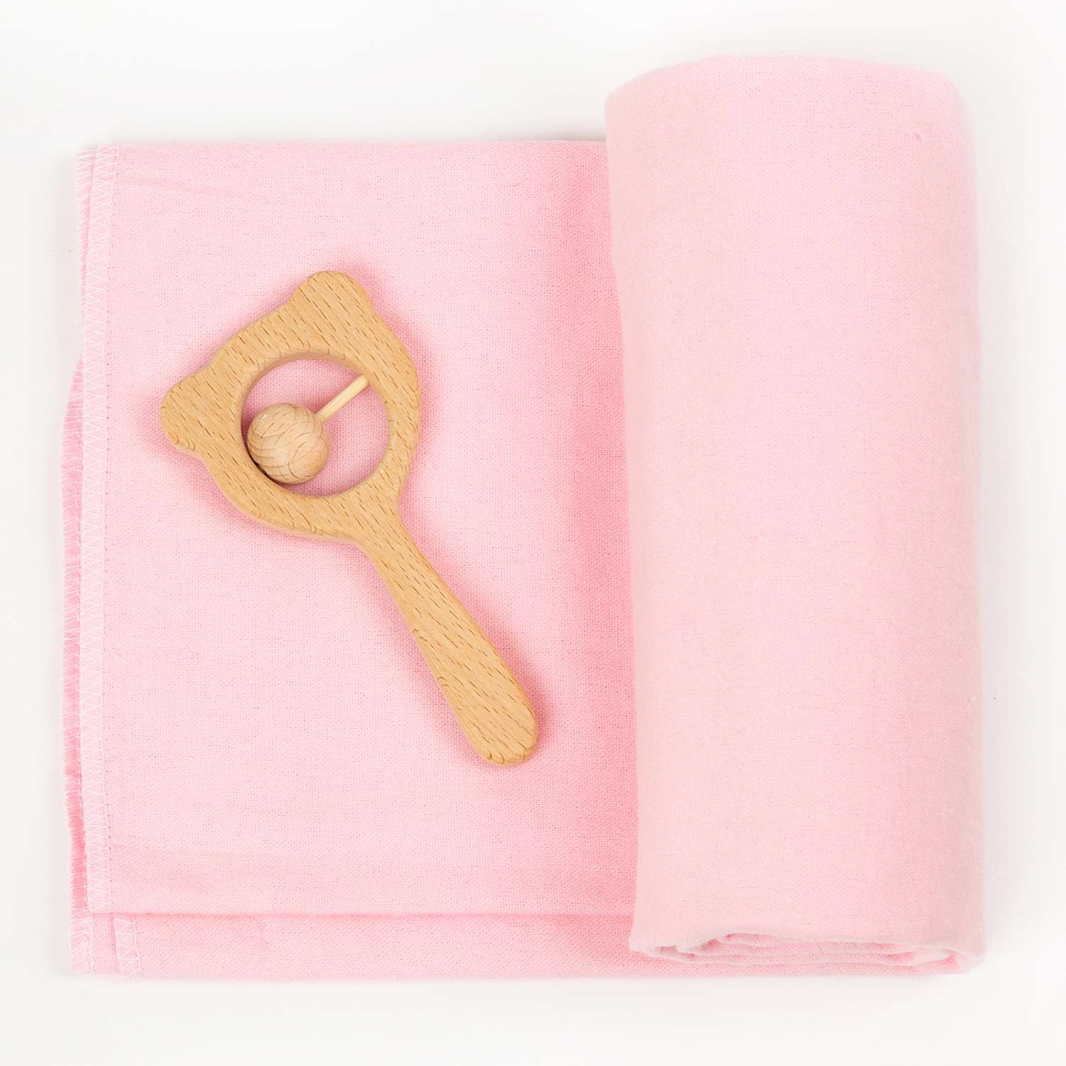 Пеленка фланелевая Чудо-чадо для новорожденных Гамма розовый 75х120см 3 шт - фото 3