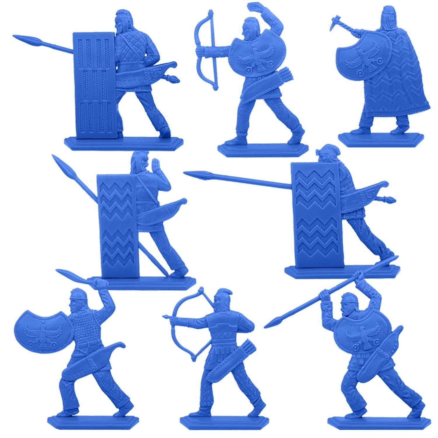 Набор солдатиков Воины и Битвы Персидские воины синий цвет - фото 2