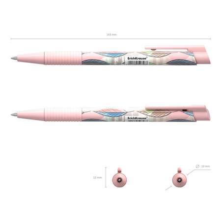 Ручка шариковая ErichKrause ColorTouch Flora автоматическая 50746