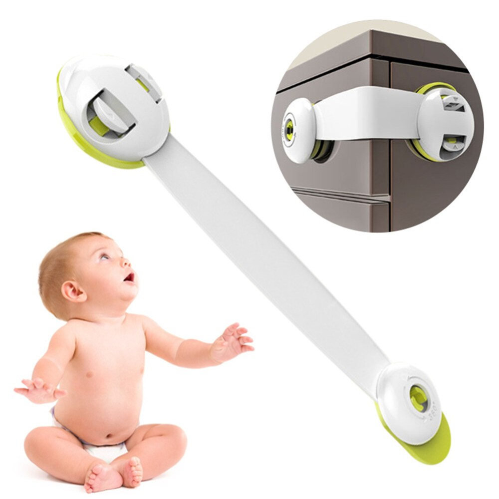 Блокиратор для дверей и ящиков Baby Safe XY-030A зеленый - фото 1