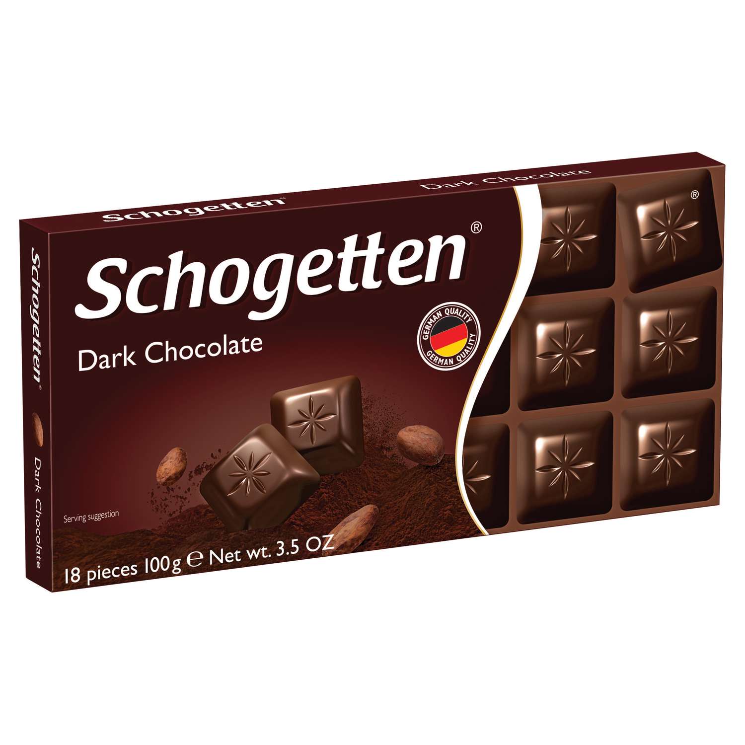 Плиточный шоколад Schogetten темный Dark 100 г - фото 1