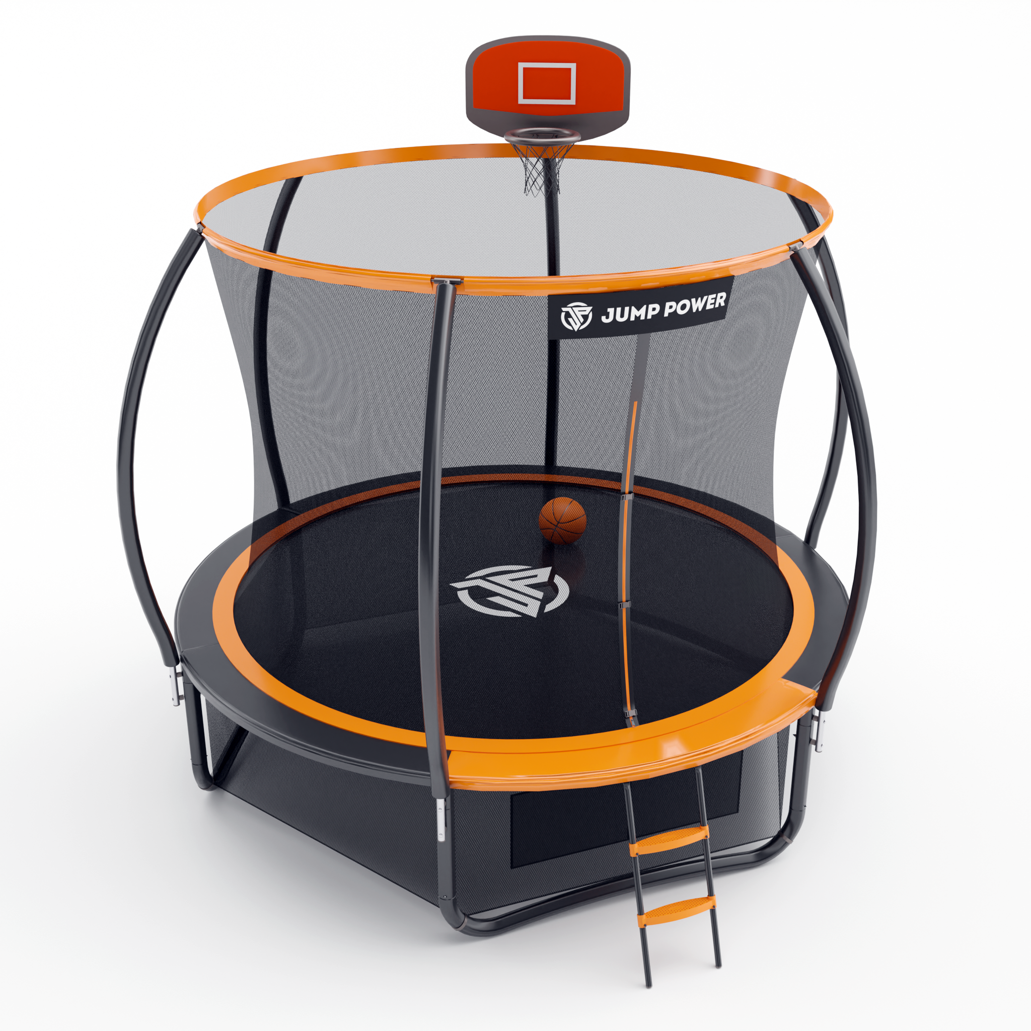 Батут Jump Power 10ft Pro Inside Basket Orange - фото 1