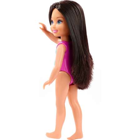 Кукла Barbie Челси в купальнике Брюнетка GLN71