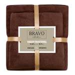 Набор полотенец Bravo Смарт 35х75 см и 70х140 см коричневые