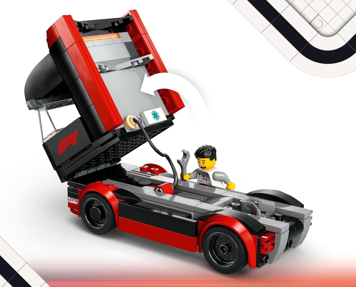 Конструктор LEGO Грузовик F1 с автомобилями RB20 и AMR24 60445 - фото 2