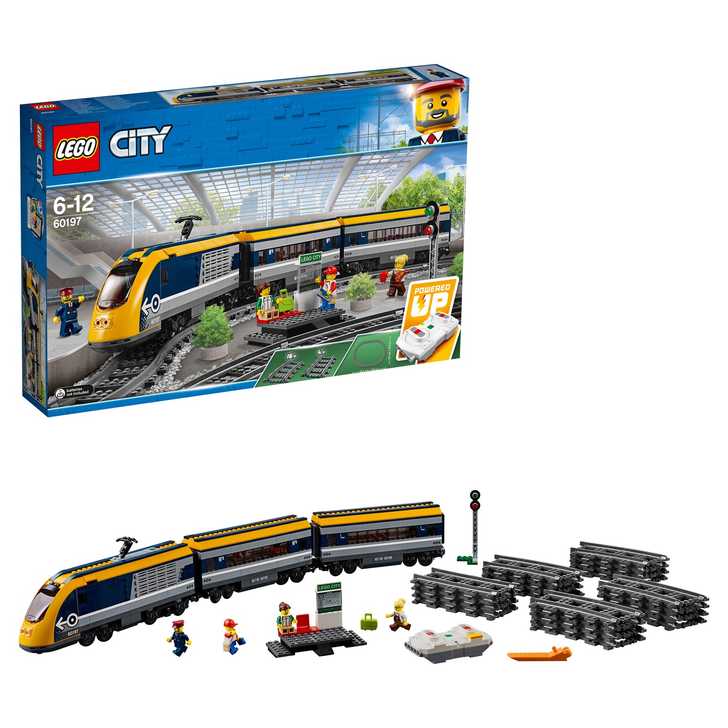 Конструктор LEGO City Trains Пассажирский поезд 60197 купить по цене 6999 ₽  в интернет-магазине Детский мир