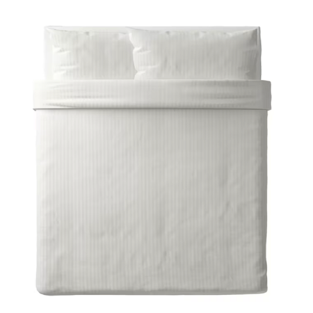 Комплект постельного белья Roomiroom двуспальный NYAJASMIN 200x200/50x70 белый