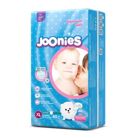 Подгузники-трусики Joonies XL 12-17кг 40шт