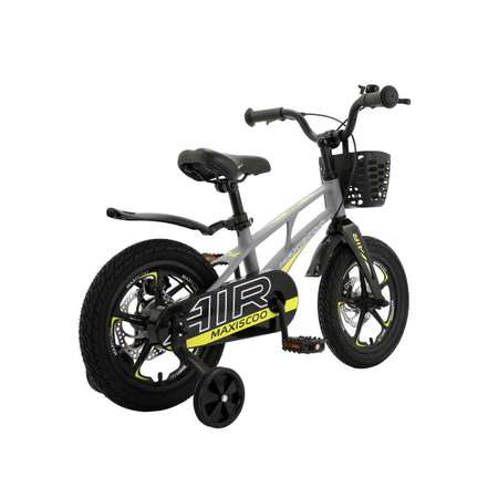 Детский двухколесный велосипед Maxiscoo Airделюкс плюс 14 серый матовый