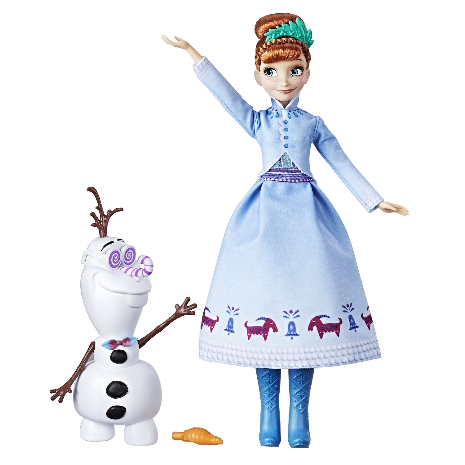 Кукла Disney Frozen Холодное Сердце Рождество Анна и Олаф C3382EU4 - фото 1
