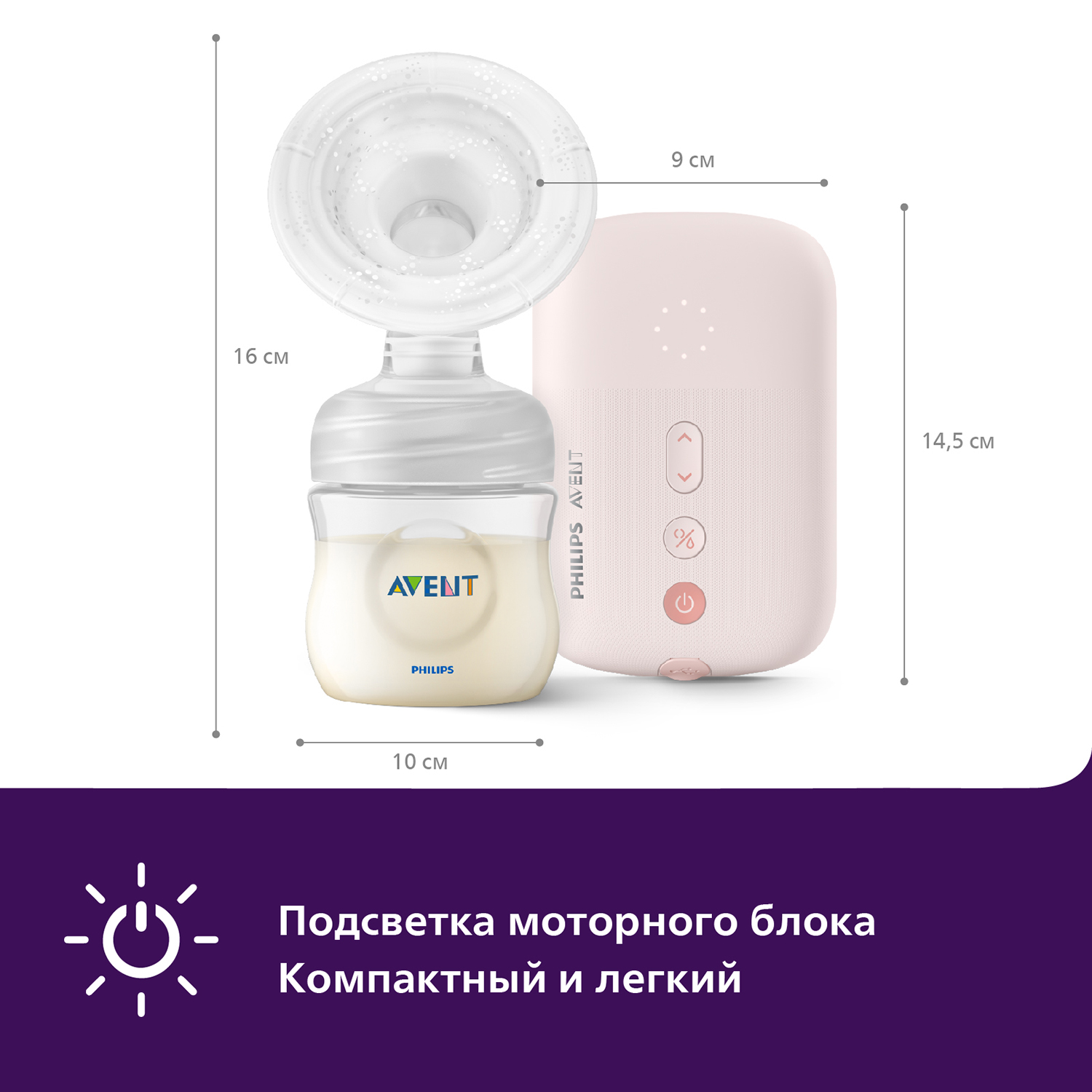 Молокоотсос Philips Avent Plus электронный SCF391/11 - фото 7