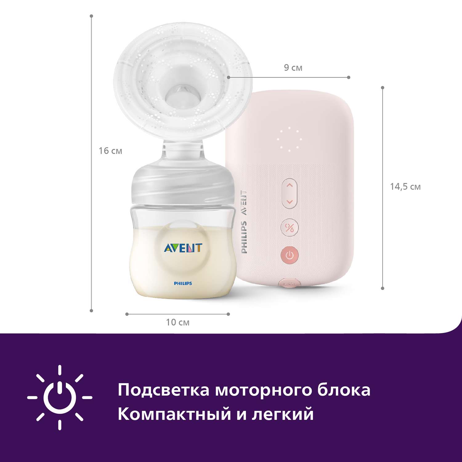 Молокоотсос Philips Avent Plus электронный SCF391/11 - фото 7