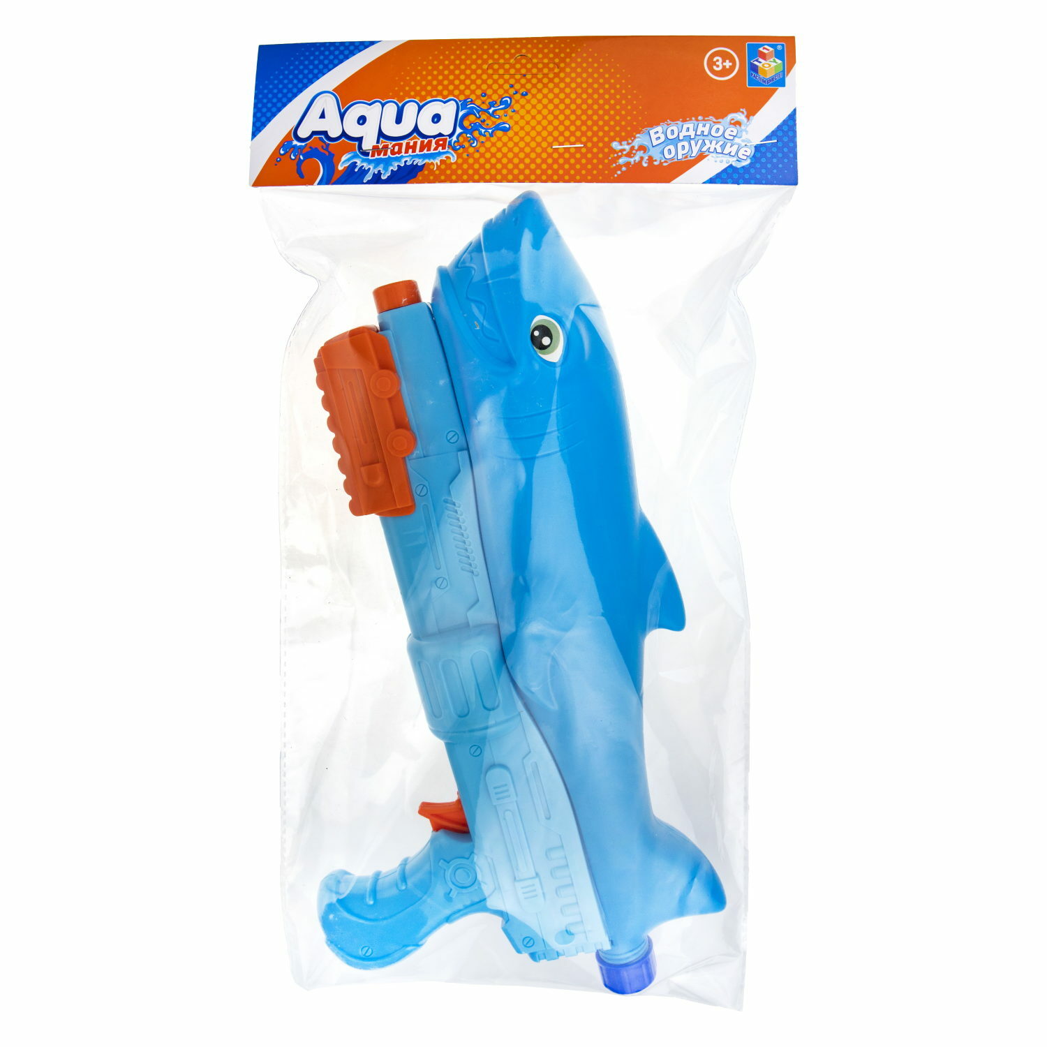 Водяной пистолет 1TOY Акула Aqua мания детское игрушечное 33 см - фото 4