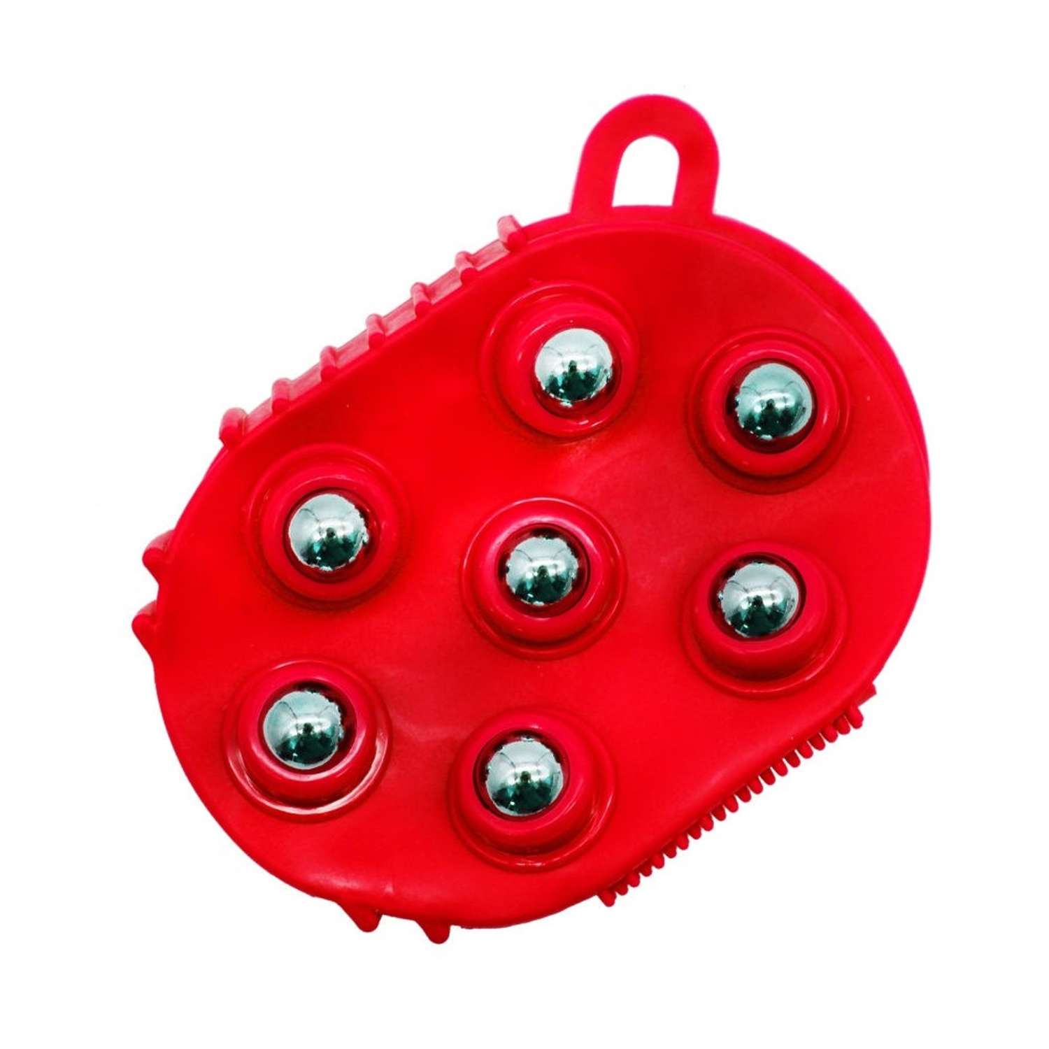 Массажер Uniglodis с 7 массажными шариками красный - фото 1