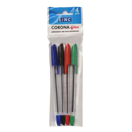 Ручки шариковые LINC Corona Plus 4цвета 3002N/4