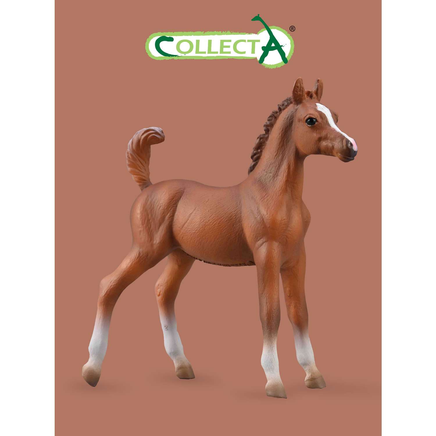 Фигурка животного Collecta Жеребенок лошади Арабской - каштановый - фото 1