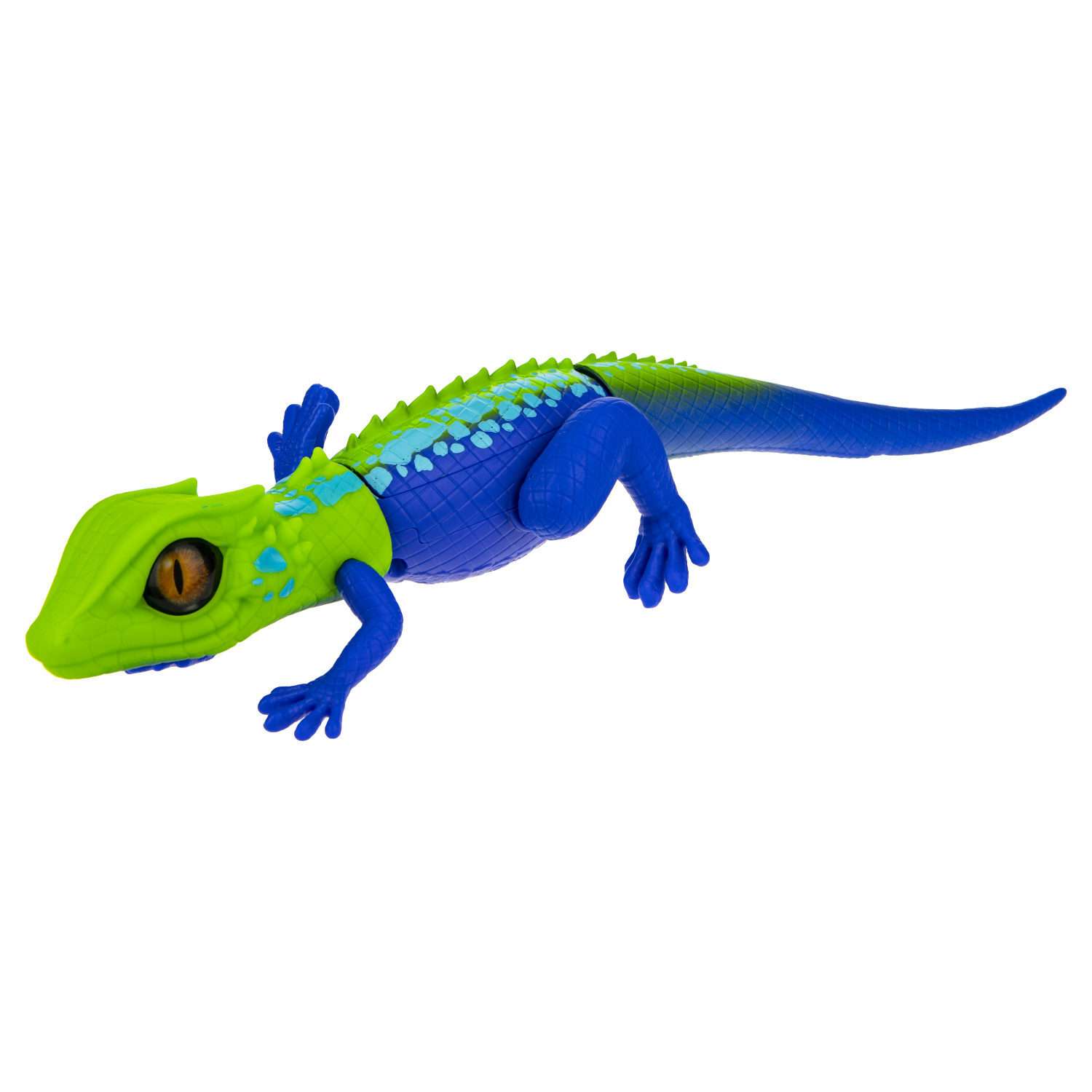 Игрушка интерактивная Robo Alive ящерица Зеленый - Синий - фото 2