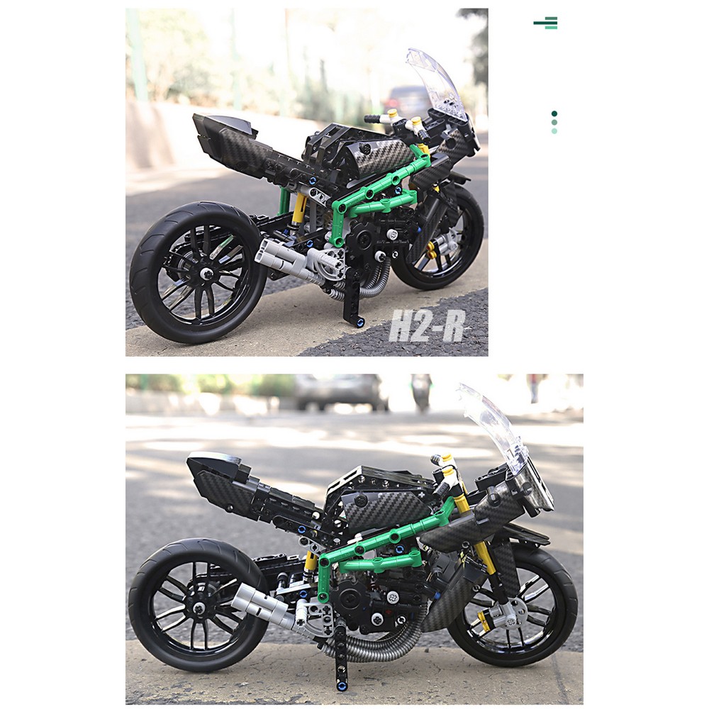 Конструктор Mould King Мотоцикл Kawasaki H2R. 639 деталей - фото 5